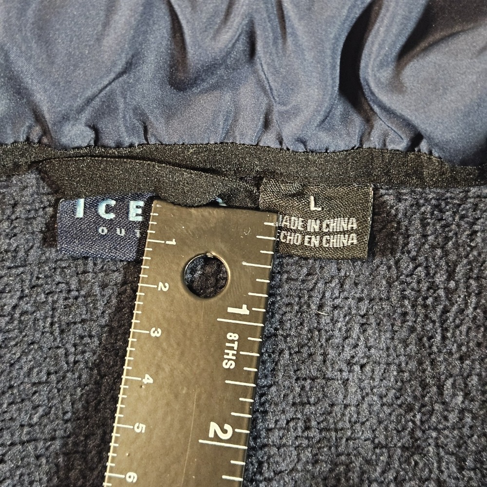 Iceburg Fleece Quarter Zip Men's Size Large Blue - Picture 5 of 7